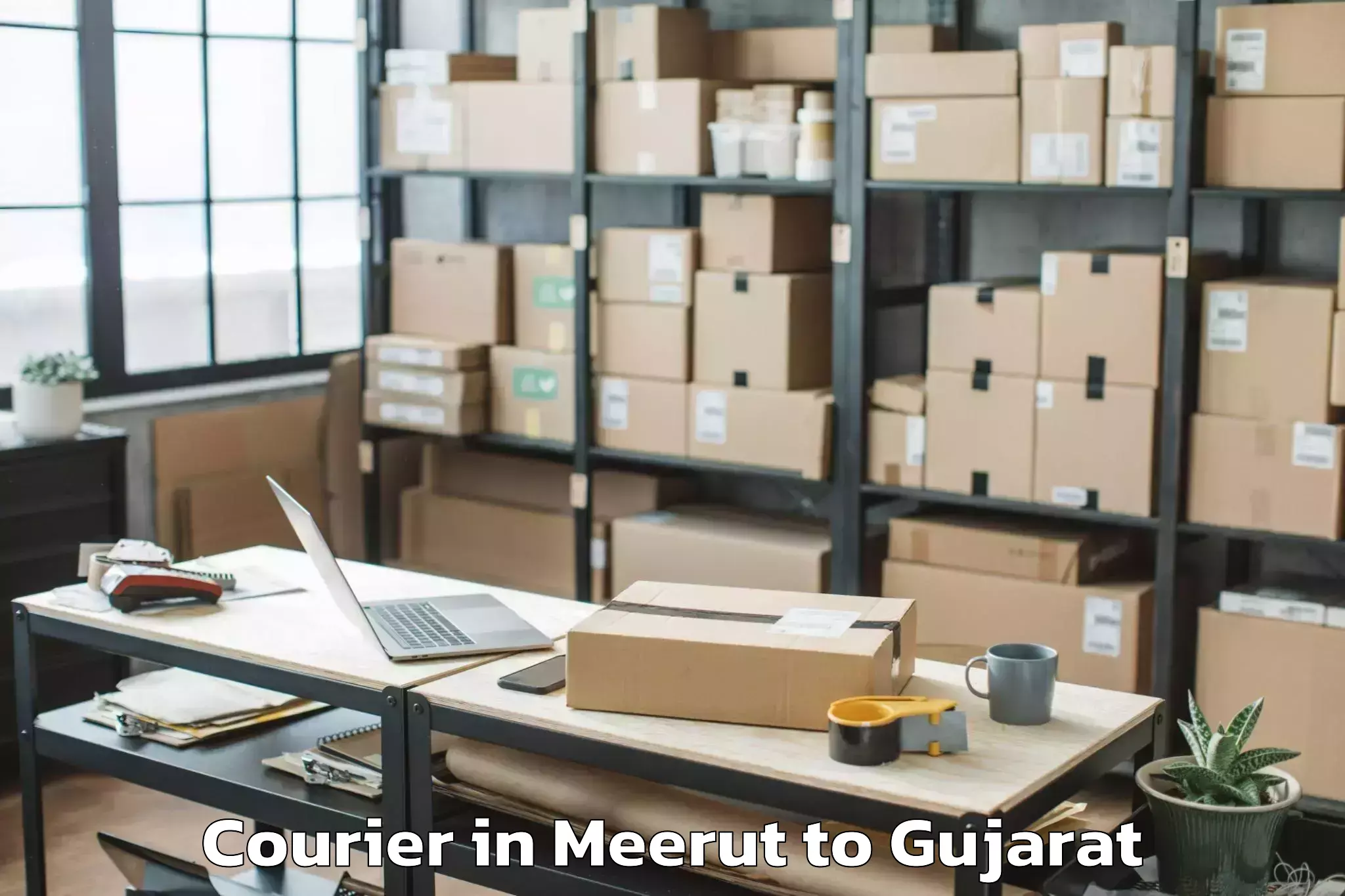 Professional Meerut to Umreth Courier